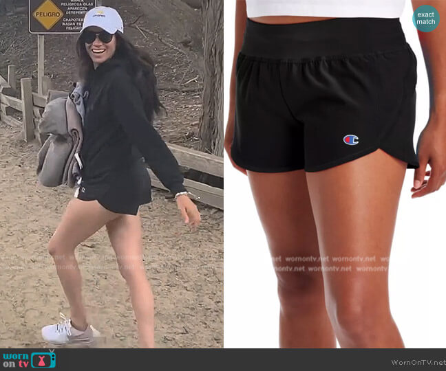 Champion Sport Shorts worn by Meghan Markle on Harry and Meghan