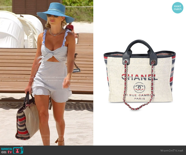 Chanel Paris-Hamburg Deauville Two-Way Bag worn by Nicole Martin (Nicole Martin) on The Real Housewives of Miami