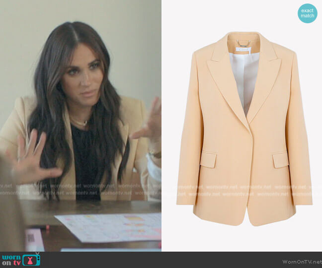 Chloe Classic Tailored Blazer worn by Meghan Markle on Harry and Meghan