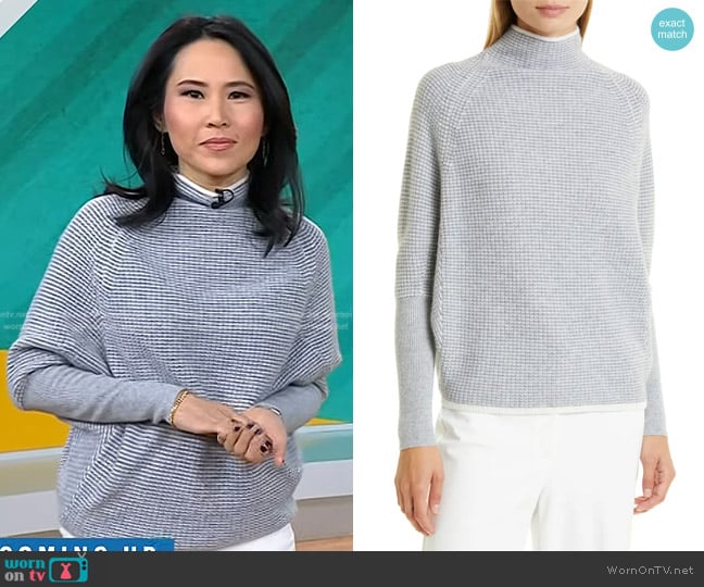 Club Monaco Emma Mock Neck Cashmere Sweater worn by Vicky Nguyen on Today