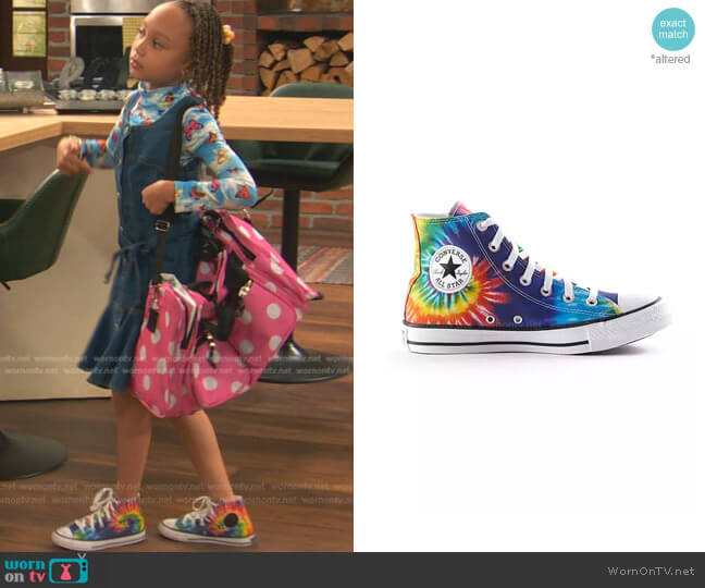 Converse Chuck Taylor All-Star Tie-Dye Sneakers worn by Alice Baxter (Mykal-Michelle Harris) on Ravens Home