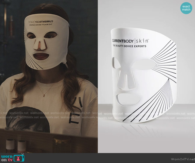 Currentbody Skin LED Light Therapy Mask worn by Emily Cooper (Lily Collins) on Emily in Paris