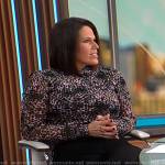 Dana Jacobson’s spotted print top on CBS Mornings