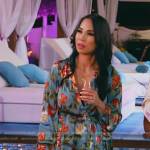 Danna’s blue floral maxi dress on The Real Housewives of Salt Lake City