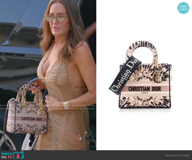 Christian Dior Lady D-Lite Bag worn by Meredith Marks on The Real Housewives of Salt Lake City