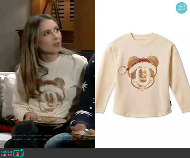Disney Mickey Mouse Sequined Holiday Spirit Jersey worn by Molly Lansing-Davis (Haley Pullos) on General Hospital