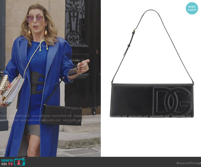 Dolce & Gabbana Calfskin DG Logo Baguette bag worn by Madeline Wheeler (Kate Walsh) on Emily in Paris