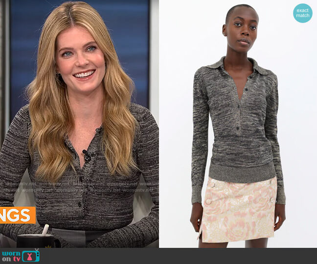 Dolce & Gabbana Vintage 03 SS Collection Knit Top worn by Meghann Fahy on CBS Mornings
