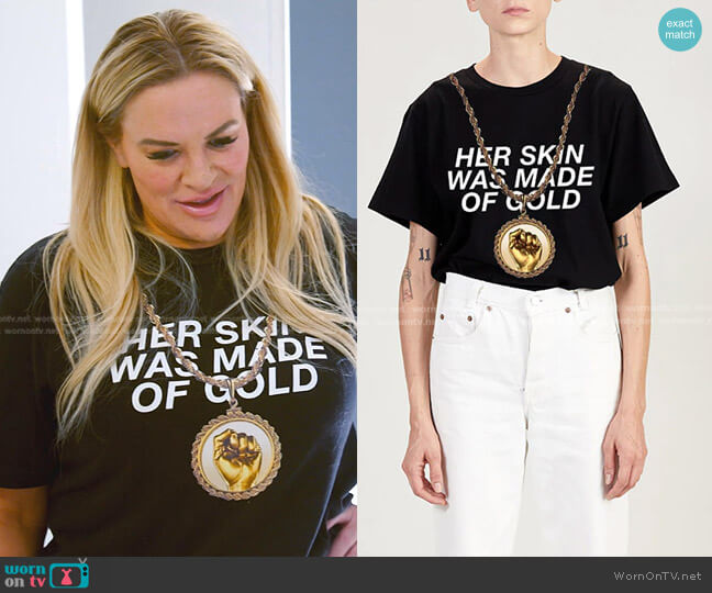 Dylan Lex Made of Gold Tee worn by Heather Gay on The Real Housewives of Salt Lake City