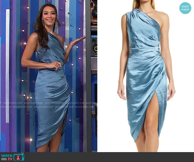 Elliatt Cassini Dress in Blue worn by Alexis Gaube on The Price is Right