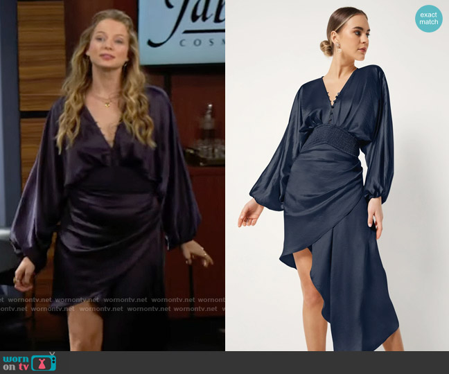 Elliatt Jenna Dress worn by Summer Newman (Allison Lanier) on The Young and the Restless