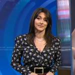 Erielle’s black floral top on Good Morning America