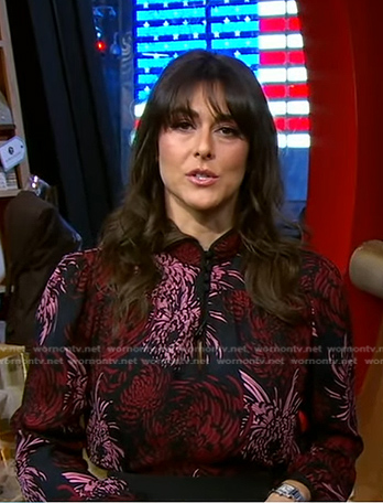 Erielle’s floral print blouse on Good Morning America