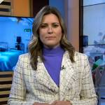 Erin McLaughlin’s white check tweed jacket on Today