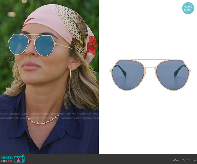 Fendi Aviator Sunglasses worn by Nicole Martin (Nicole Martin) on The Real Housewives of Miami