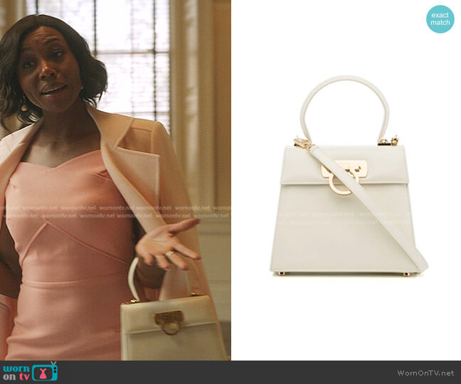 Ferragamo Iconic Top Handle Bag worn by Camille de Haan (Amanda Warren) on Gossip Girl