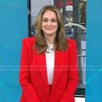 Fran Katzen’s red double breasted blazer on Today