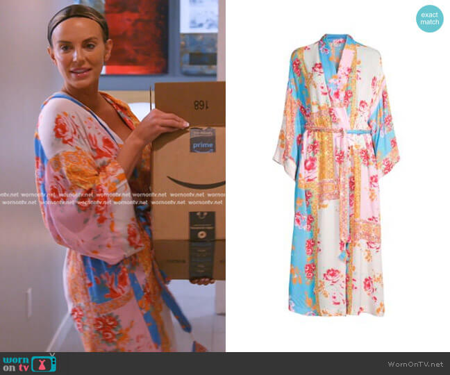 Free People Gigi Floral-Print Midi Robe worn by Whitney Rose on The Real Housewives of Salt Lake City