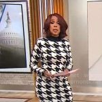 Gayle King’s houndstooth dress on CBS Mornings