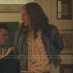 Gideon’s horse print shirt and blue jacket on Gossip Girl