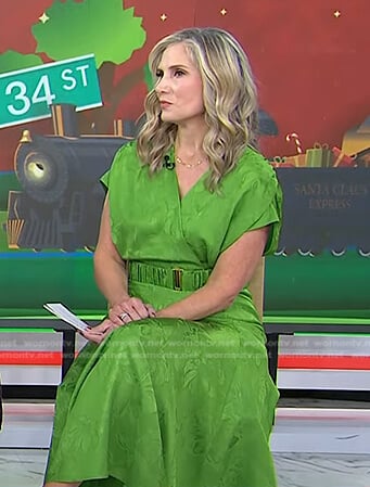 Misty Belles’s green belted dress on Today