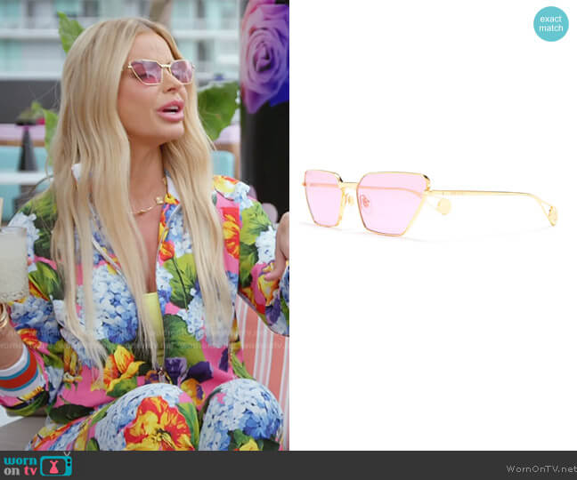 63mm Cat Eye Sunglasses by Gucci worn by Alexia Echevarria (Alexia Echevarria) on The Real Housewives of Miami