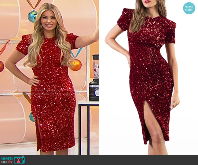 Helsi Yanira Dress worn by Amber Lancaster on The Price is Right