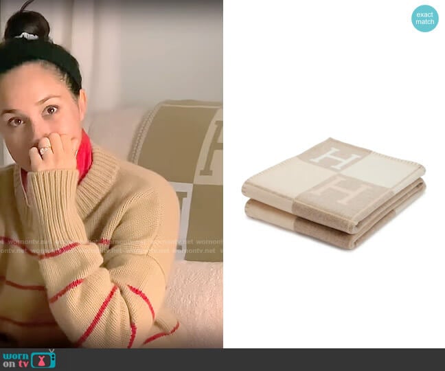 Hermes Avalon III Throw Blanket worn by Meghan Markle on Harry and Meghan