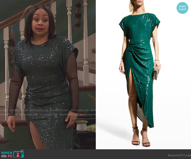 In The Mood For Love Bercot Sequined Cocktail Dress worn by Raven Baxter (Raven-Symoné) on Ravens Home