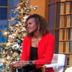 Janai’s red tweed jacket on Good Morning America