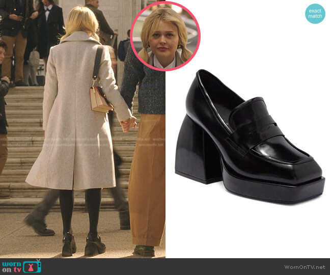 Jeffrey Campbell Royally Platform Loafer Pump worn by Audrey Hope (Emily Alyn Lind) on Gossip Girl