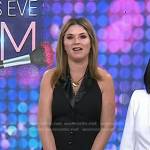 Jenna’s black sleeveless tuxedo jumpsuit on Today