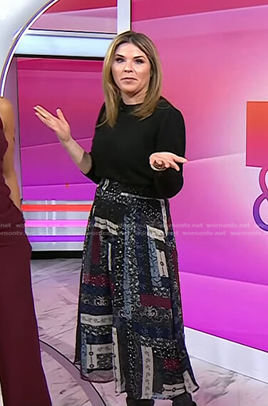 Jenna’s patchwork midi skirt on Today