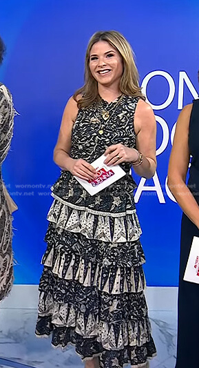 Jenna's printed tiered dress on Today