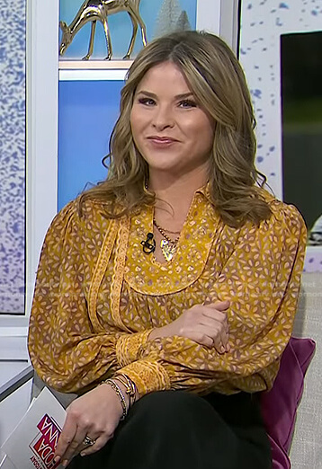 Jenna's yellow floral blouse on Today