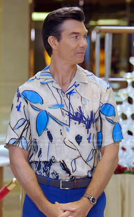 Jerry’s abstract floral shirt on The Real Love Boat