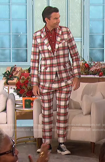 Jerry's plaid blazer and pants on The Talk
