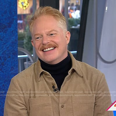 Jesse Tyler Ferguson's beige corduroy shirt on Today