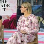 Jill's pink floral maxi dress on Today