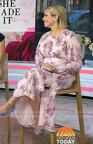 Jill’s pink floral maxi dress on Today