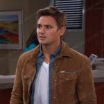 Johnny’s beige suede jacket on Days of our Lives