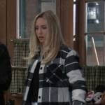 Josslyn’s plaid shirt jacket on General Hospital