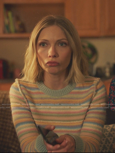 Kate’s multicolor striped sweater on Gossip Girl