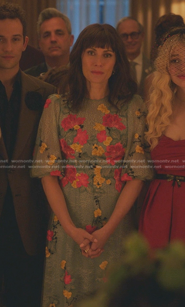 Kiki’s floral embroidered lace dress on Gossip Girl