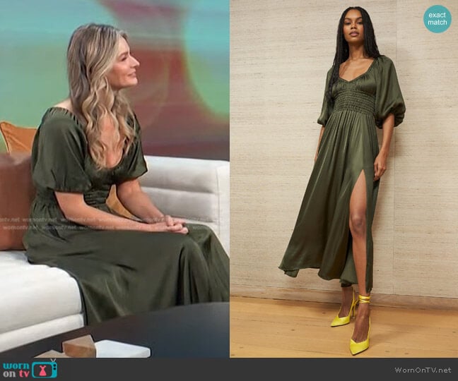 La Ligne Sammy Dress worn by Paulina Porizkova on Access Hollywood