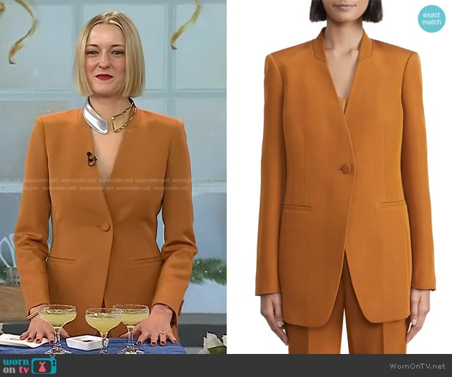 Lafayette 148 New York Wool & Silk Blazer worn by Laura Vitale on Today