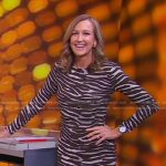 Lara’s brown zebra print dress on Good Morning America