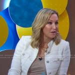 Lara’s white tweed jacket on Good Morning America