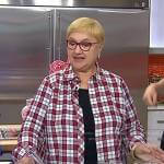 Lidia Bastianich’s red plaid shirt on Today