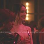 Luna’s red sequin paneled dress on Gossip Girl